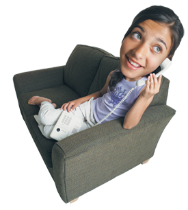 Girl on Phone - Pediatric Dentist and Orthodontics in Castro Valley, CA